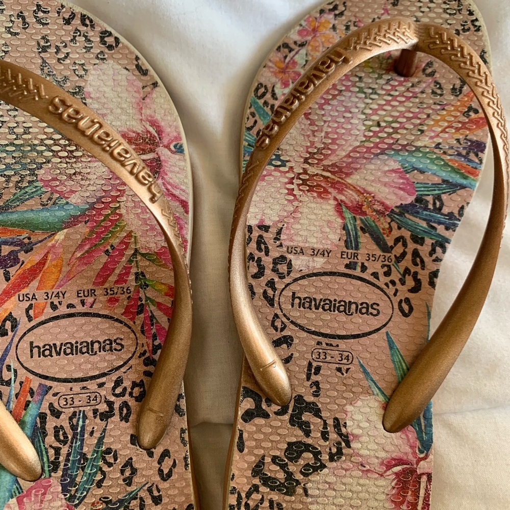 HAVAIANAS Girls Flipflops 🩴 SIZE 3/4, 33/34 - Picture 6 of 6